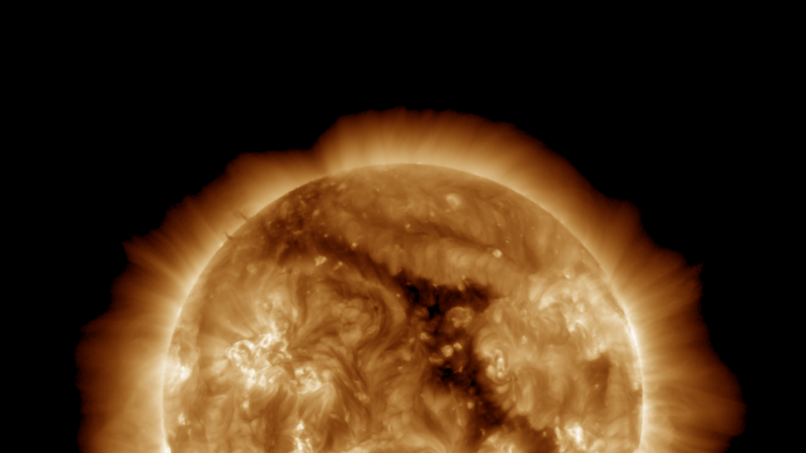 Er is een sterke geomagnetische storm gaande