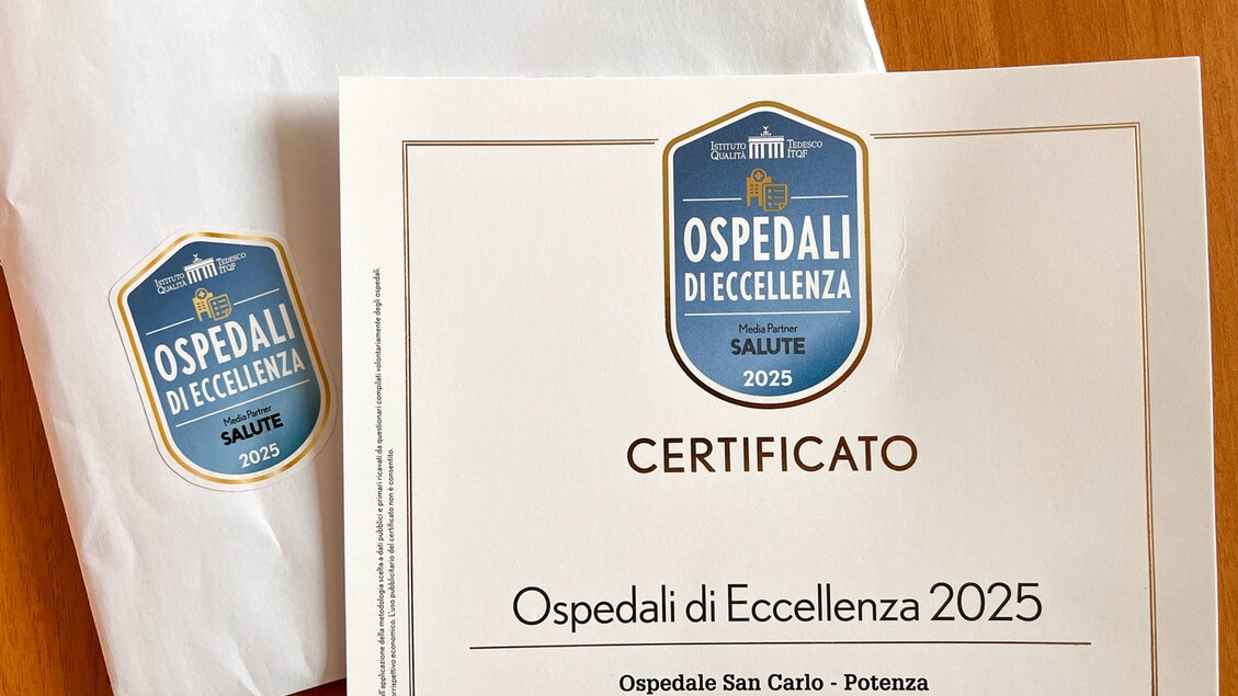 San Carlo en Potenza entre los mejores hospitales de Italia