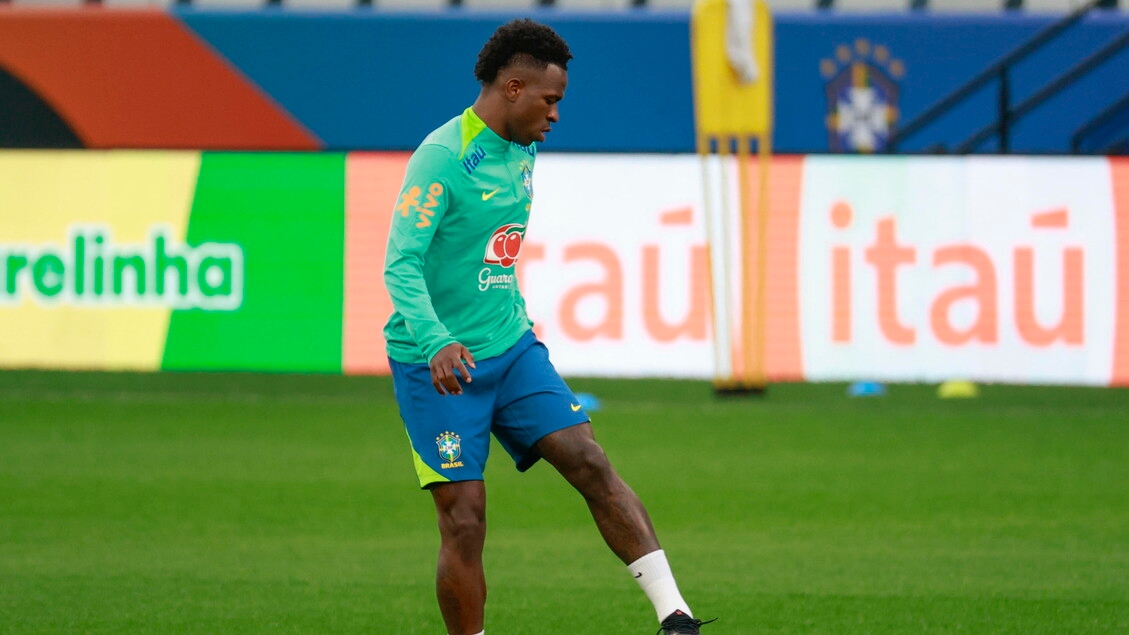 Brezilya'nın Ancelotti yönetimindeki ilk golü Vinicius Junior attı