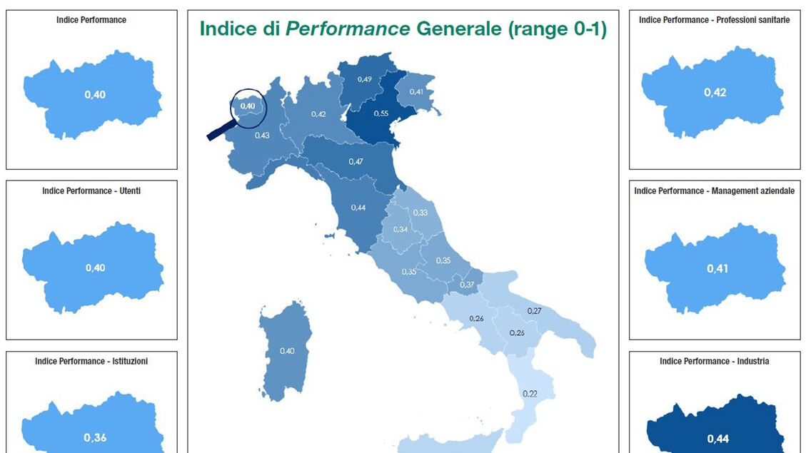 Trentino al top per qualità vita-salute,Veneto per sanità