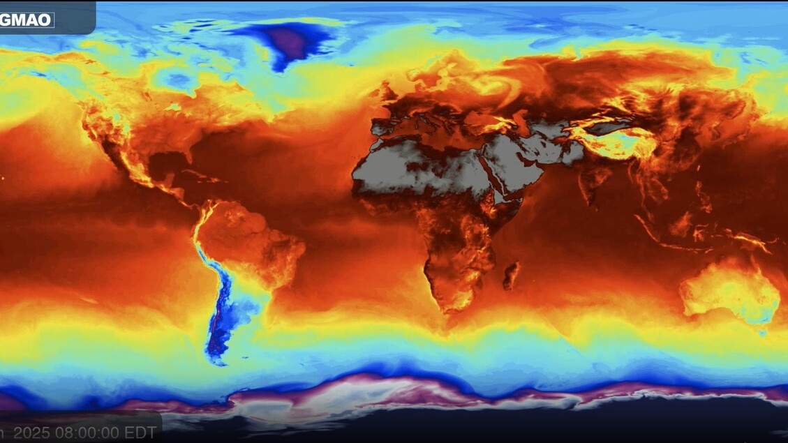 O mundo sob o efeito do calor no vídeo de time-lapse da NASA