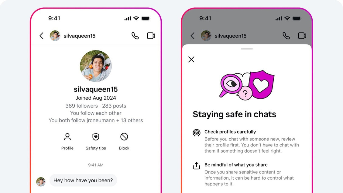 Instagram verschärft die Sicherheit für Direktnachrichten von Teenagern