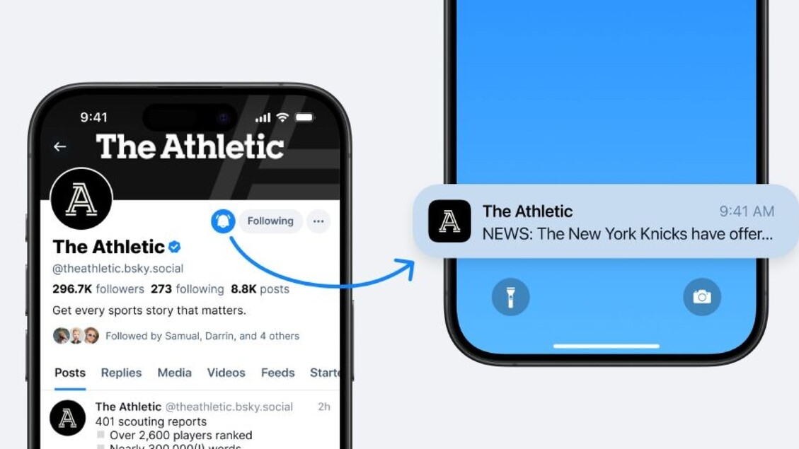 Bluesky ressemble de plus en plus à X, désormais avec des notifications en temps réel