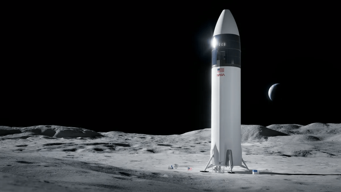NASA заявляет, что лунный модуль SpaceX не будет готов к 2027 году
