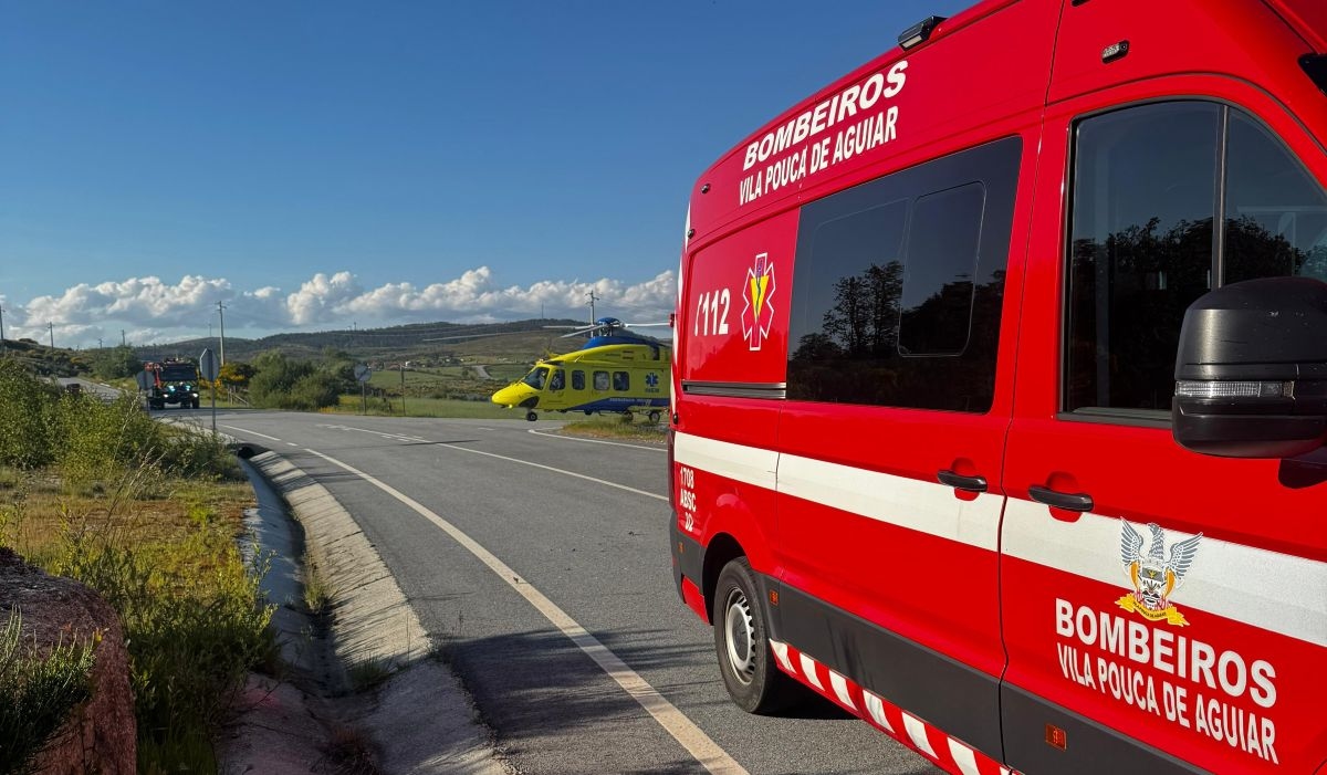 Homem ferido com gravidade em despiste de mota