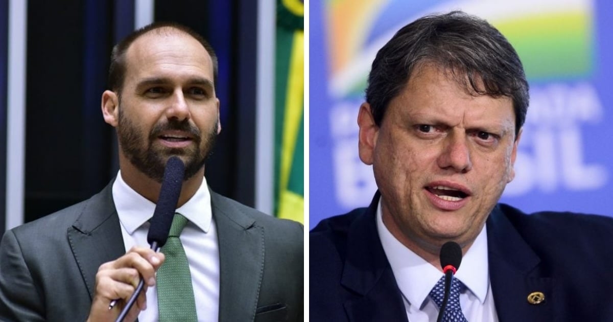 „Służalczy wobec elit”: Eduardo Bolsonaro podnosi ton Tarcísio w sprawie dialogu z USA na temat podwyżek ceł