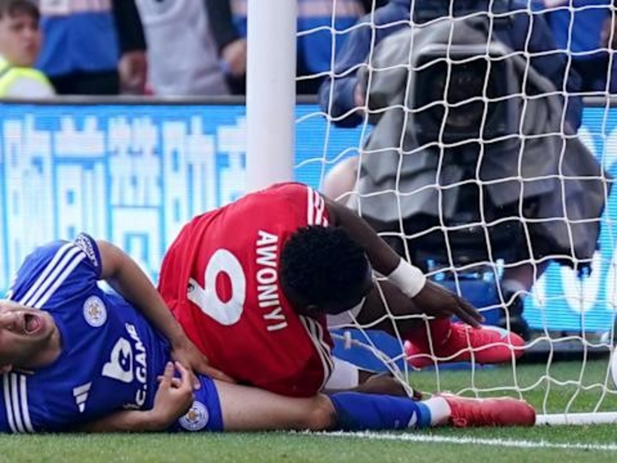 Concern in England: A Nottingham player is in an induced coma after a match injury that could have been fatal.