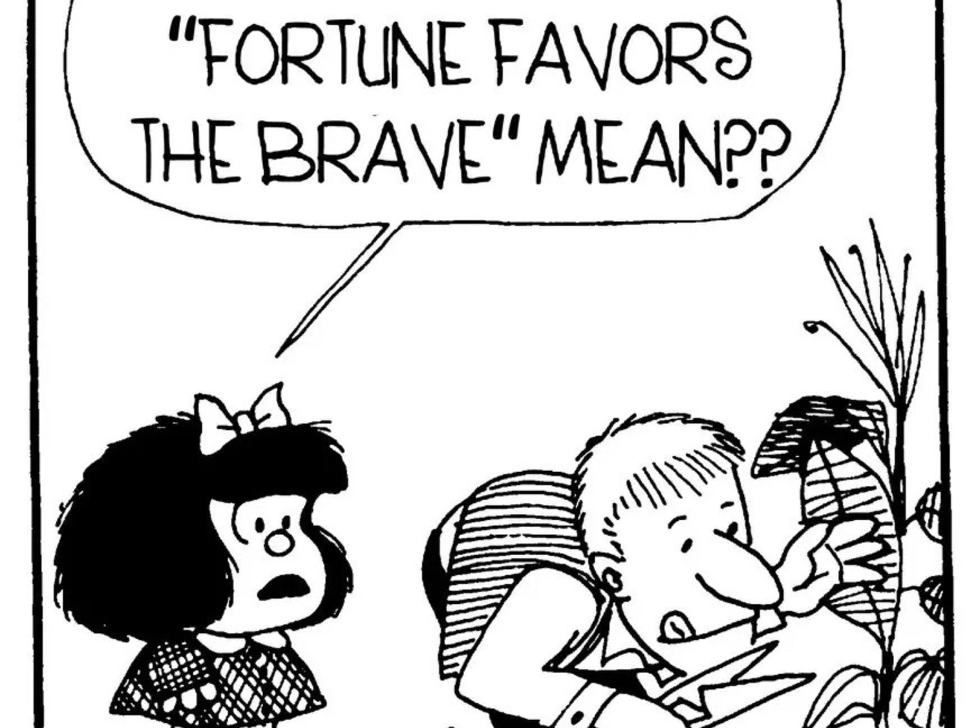 Mafalda, das rebellischste Mädchen, kommt auf Englisch in den Handel.
