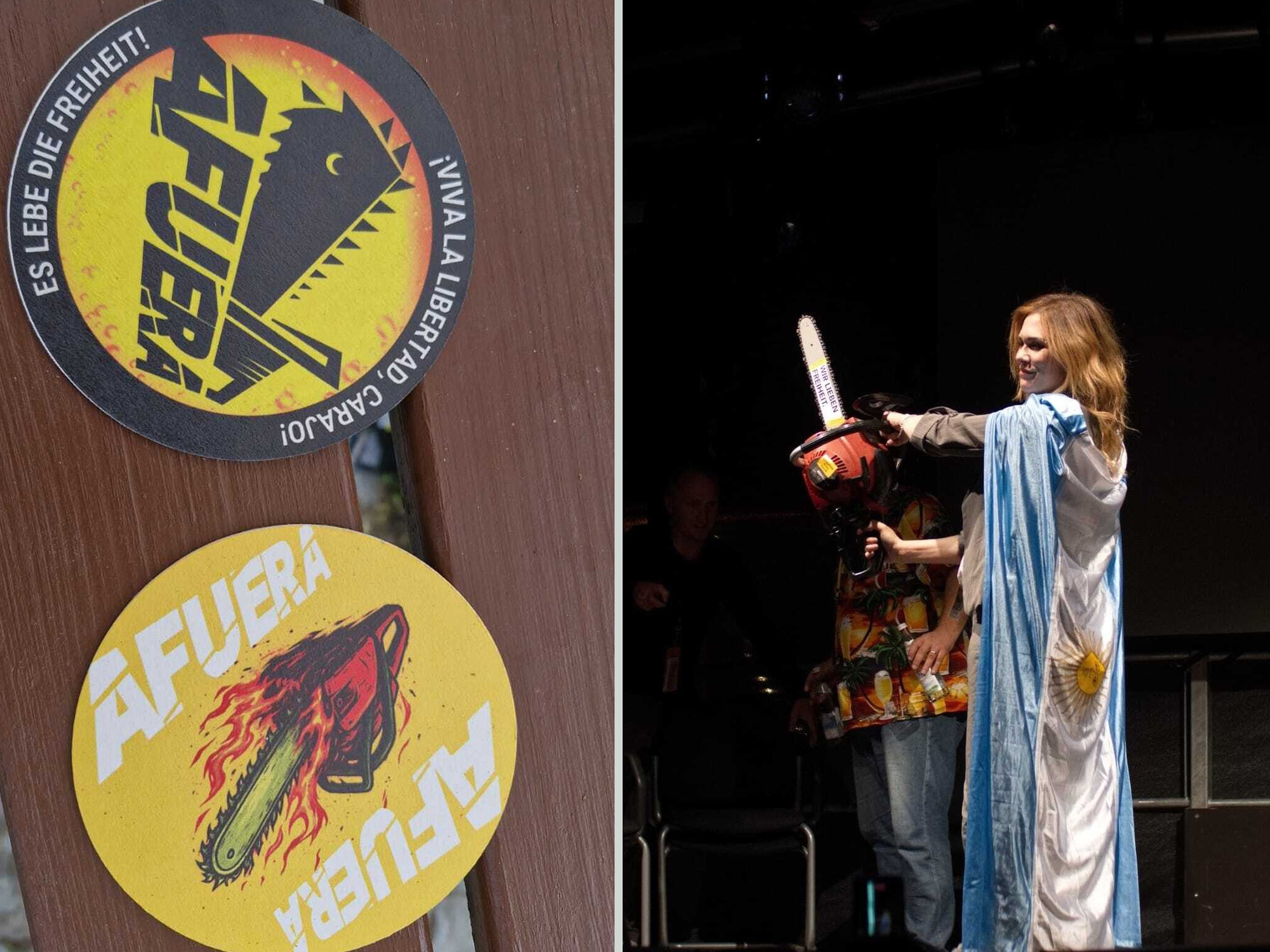 Merchandising de Milei y cerveza marca "Afuera": así fue el Woodstock libertario que se hizo en Alemania con la presencia de Lilia Lemoine