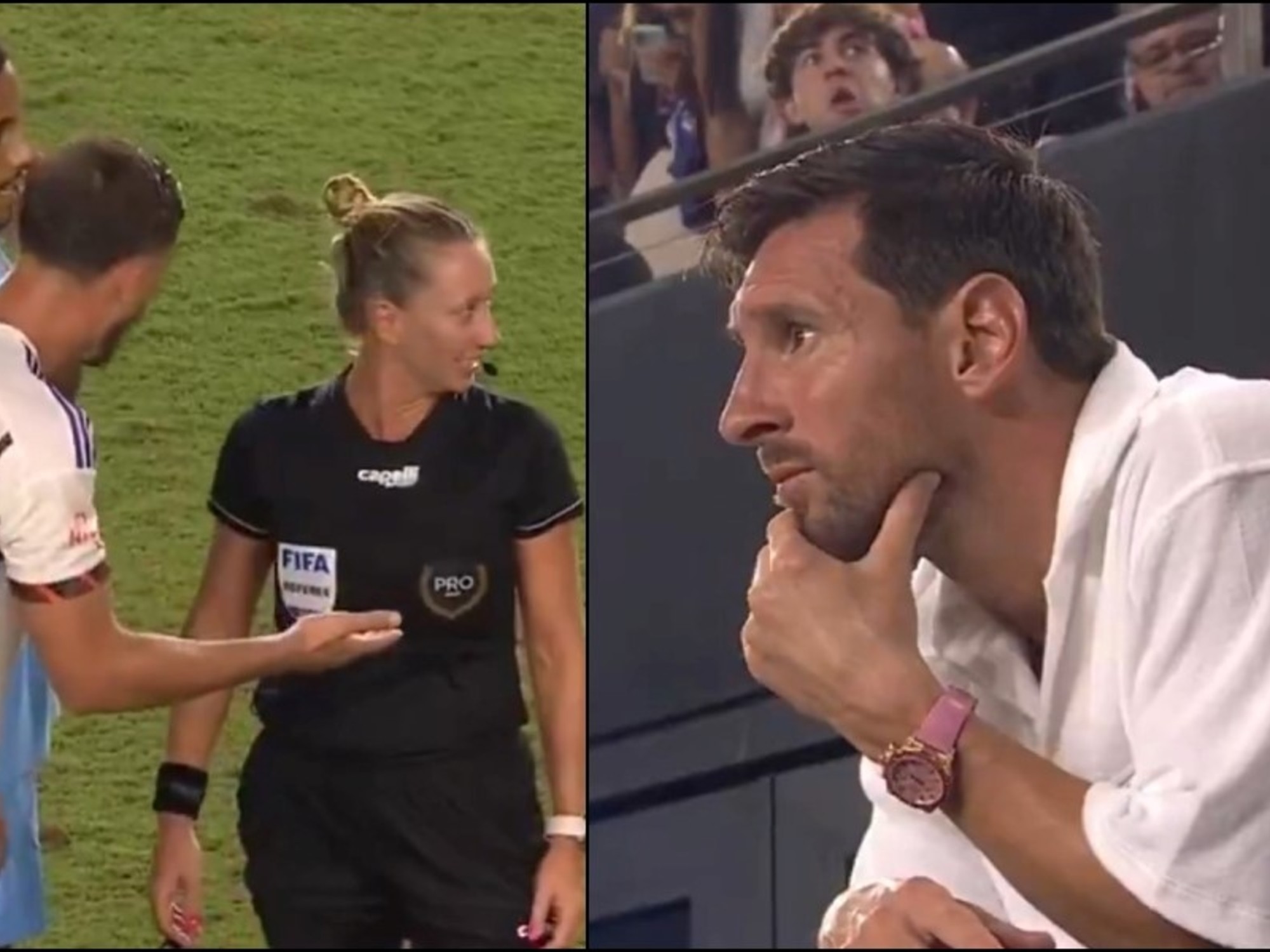 La fin dramatique de l'Inter Miami contre Cincinnati, avec un but inhabituel refusé, que Lionel Messi a regardé depuis la ligne de touche plein de tension