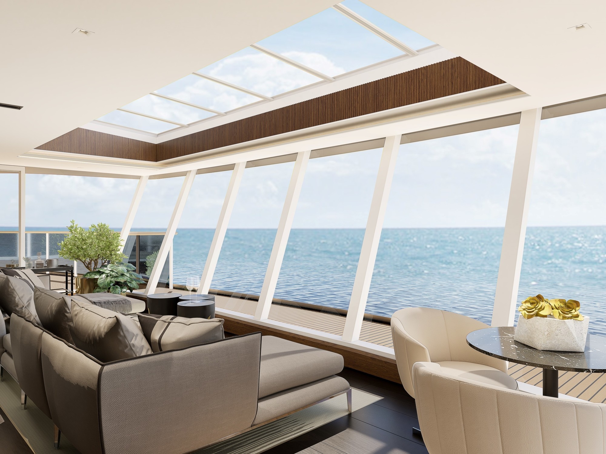 Über 800 m2, zwei Schlafzimmer, ein eigener Aufzug und ein privates Fitnessstudio: Wie sieht die größte Suite aller Zeiten auf einem Ultra-Luxus-Kreuzfahrtschiff aus und wie viel kostet sie?