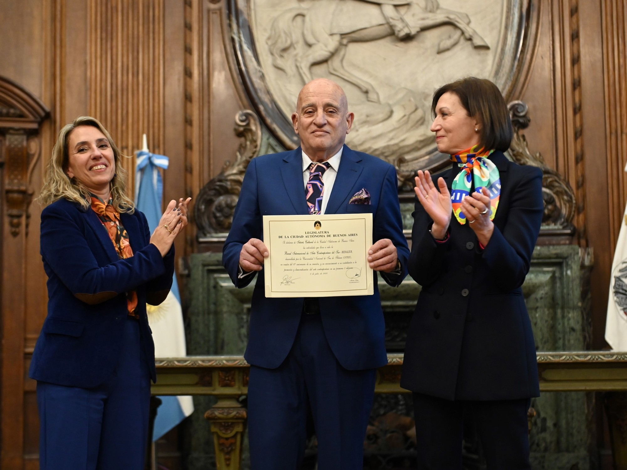 Bienalsur, uznany za obiekt o znaczeniu kulturalnym przez Radę Miasta Buenos Aires w dziesiątą rocznicę istnienia