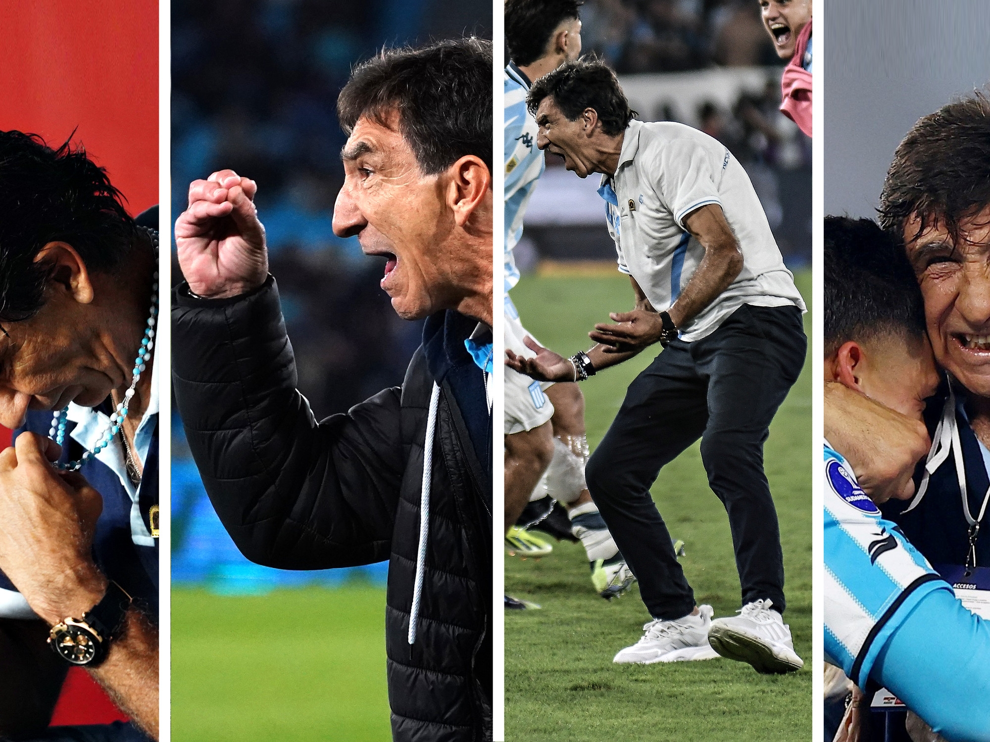 El camaleónico Costas impulsa su mística copera para la ilusión en la Libertadores: su récord en las series mata mata como DT de Racing