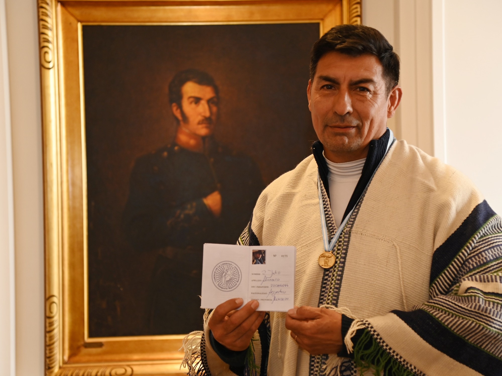 È un fan di José de San Martín. In 20 giorni ha visitato tutti i siti storici di Mendoza legati al Libertador e ha vinto un premio speciale.
