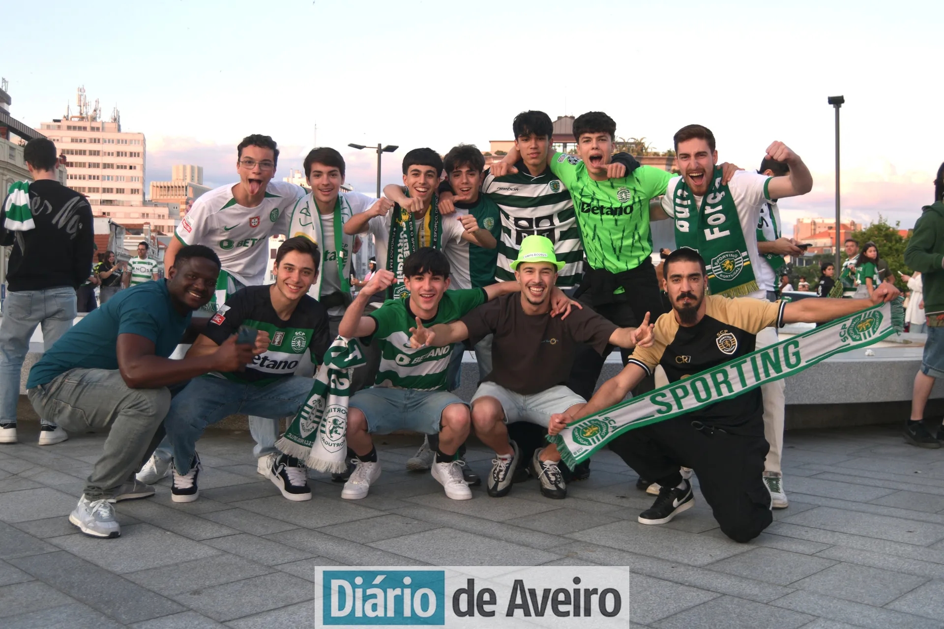 Sporting'in şampiyonluk kutlamasından Aveiro'daki görüntüler