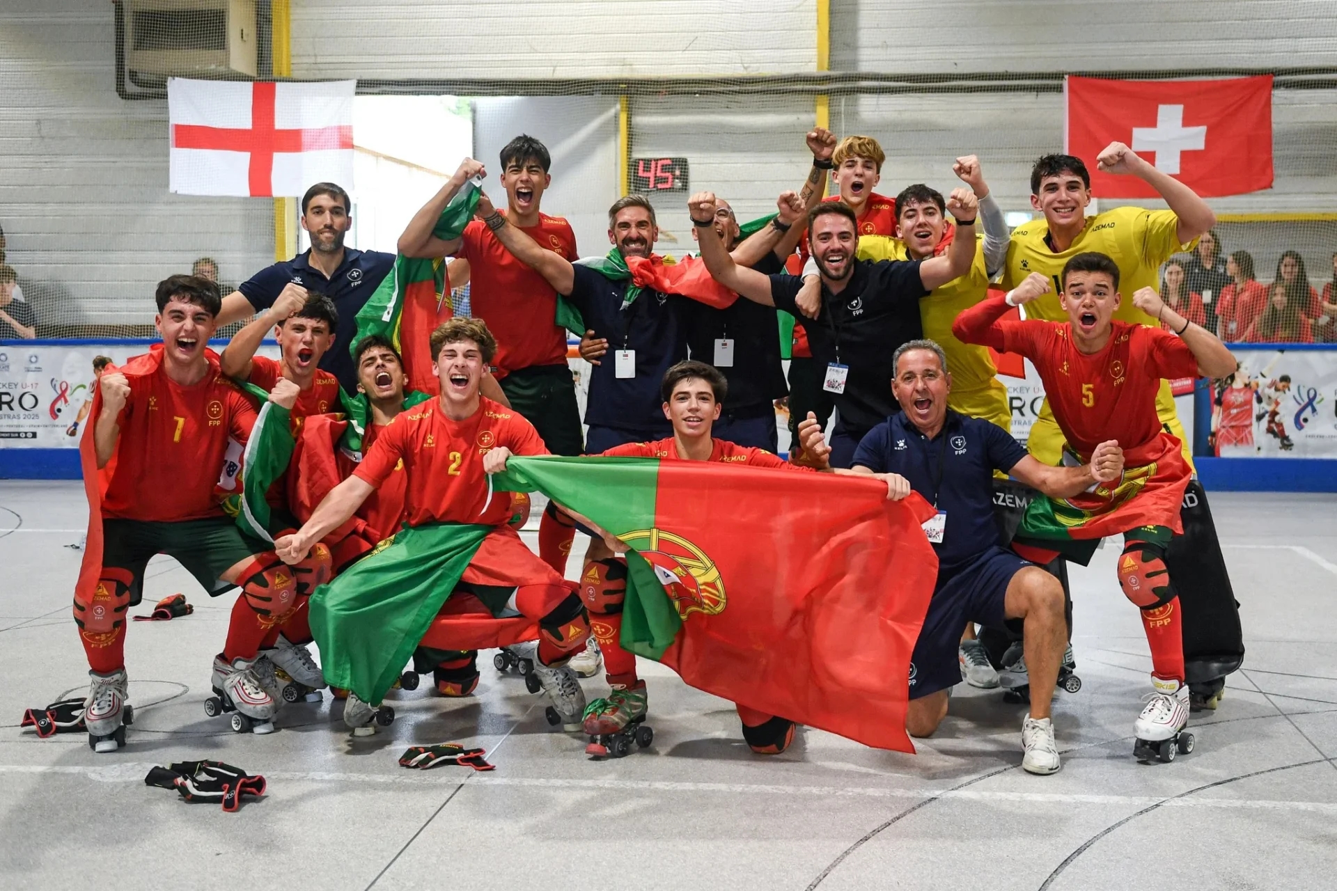 Portugal ist zweifacher Europameister im Rollhockey unter 17 Jahren