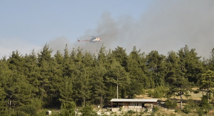 Incendie de forêt à Balıkesir