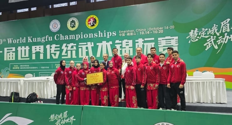 Nationaal wereldkampioen Kung Fu-team