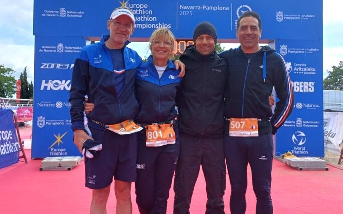 Oro y plata europeos
para tres triatletas de Dordoña