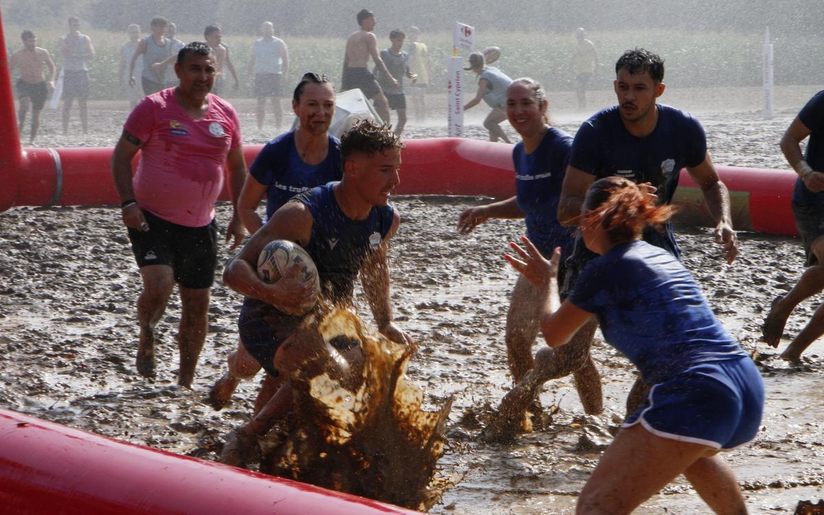 Rugby : Dans la bonne humeur et surtout la boue