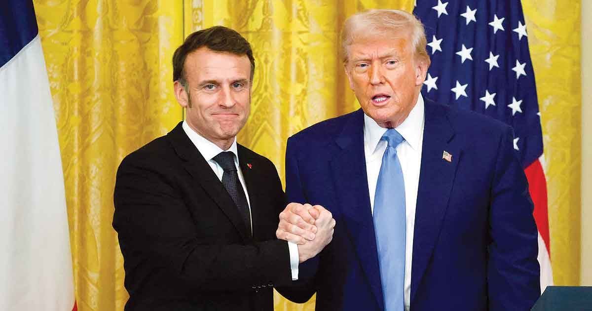 Macron intercede per l'Europa presso Trump