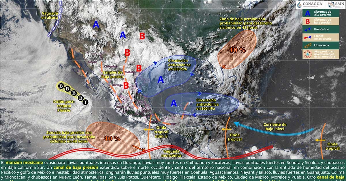 'Flossie' si dissolve completamente, ma 'Gil' arriva nell'Oceano Pacifico