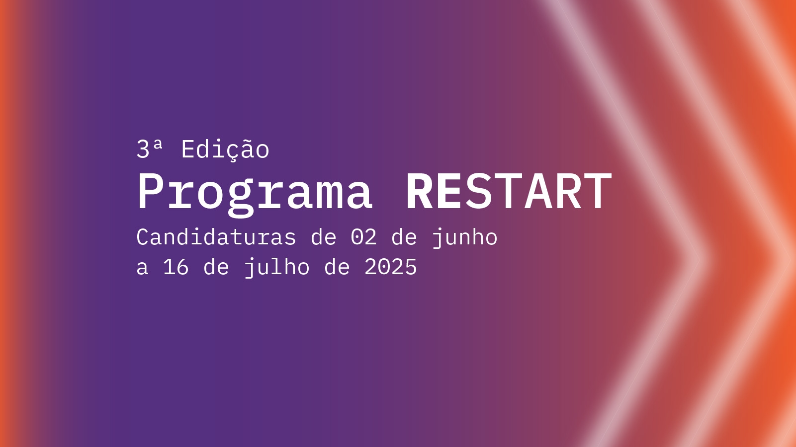 Abertura das Candidaturas à 3.ª edição do Programa RESTART