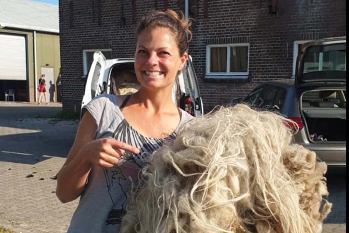Natalie dá uma segunda vida à lã como um melhorador de solo
