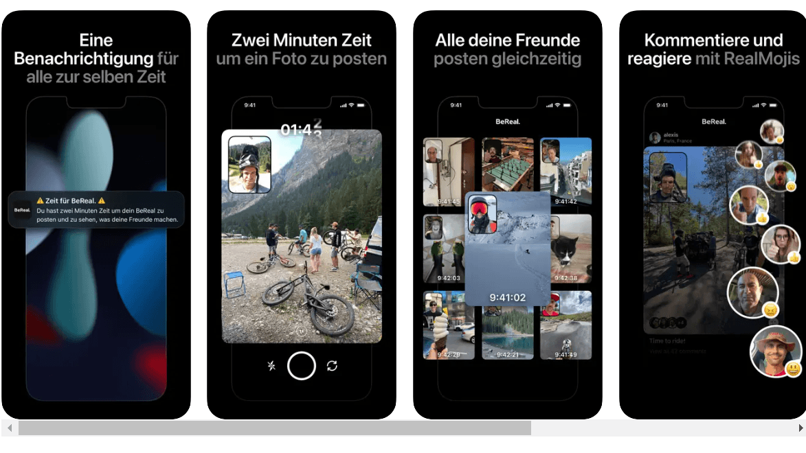 Aplicativo de mídia social: BeReal lança plataforma de publicidade na Alemanha