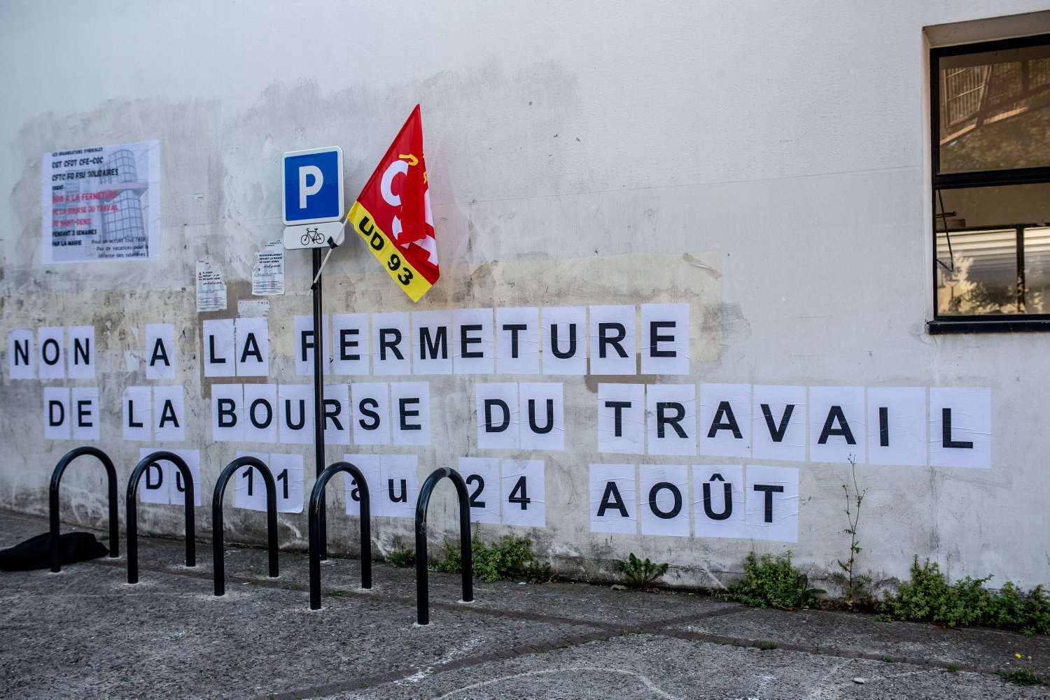 "De klassenstrijd stopt niet tijdens de feestdagen": in Saint-Denis verzetten vakbonden zich tegen de sluiting van het Arbeidsbureau