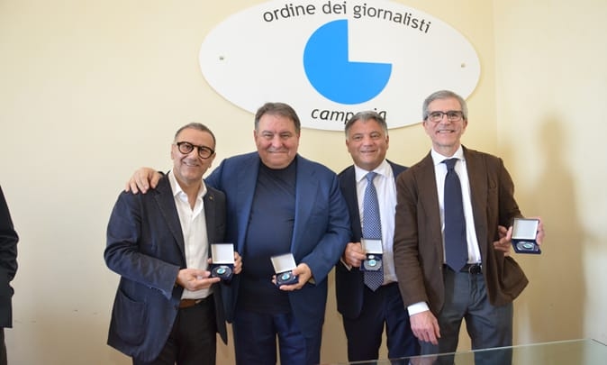 Ordre des Journalistes de Campanie: fête des nouveaux publicistes et prix « Buona Sanità » à Fatebenefratelli à Naples
