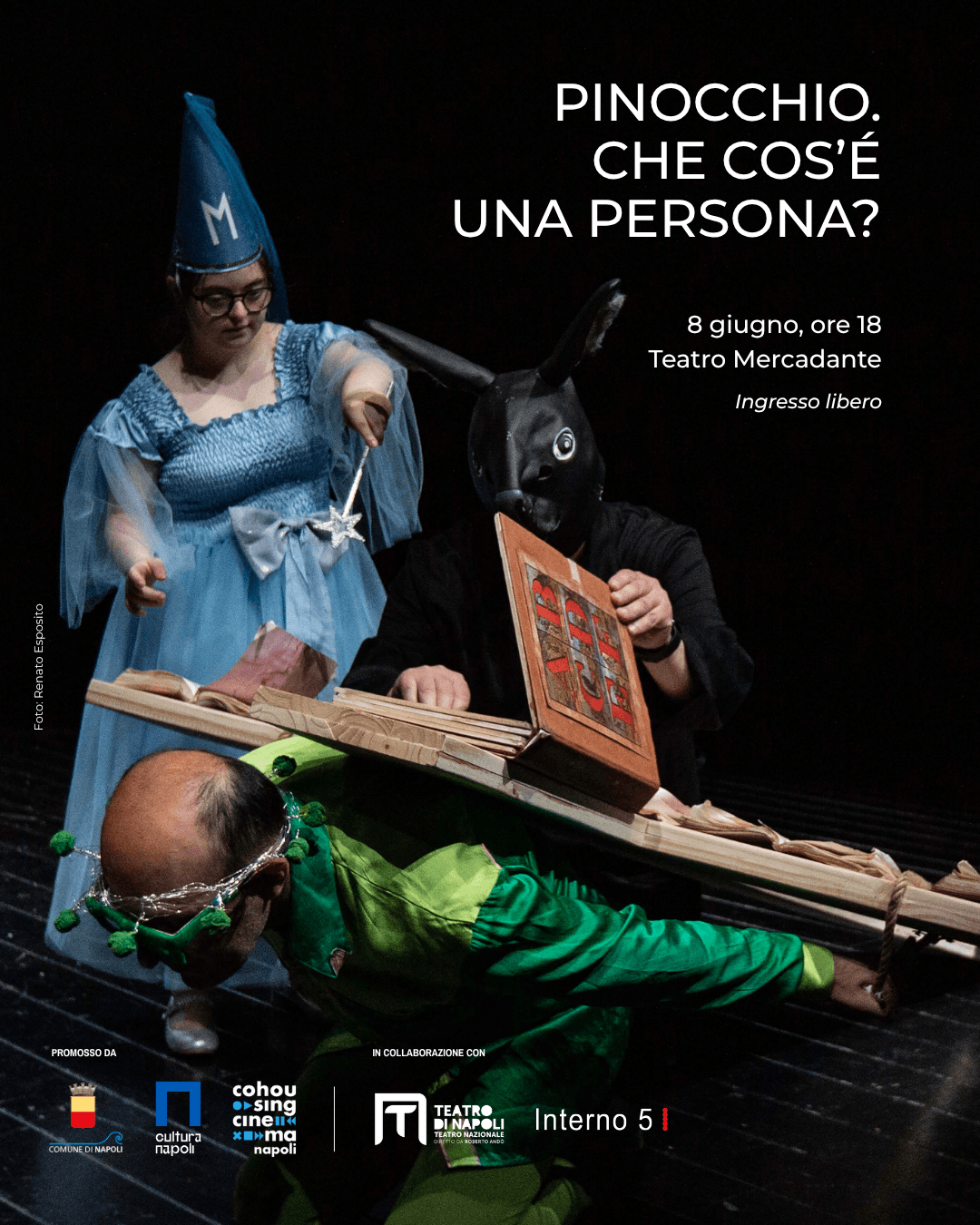 Au Mercadante, le spectacle de Davide Iodice : Pinocchio devient une métaphore de la fragilité humaine