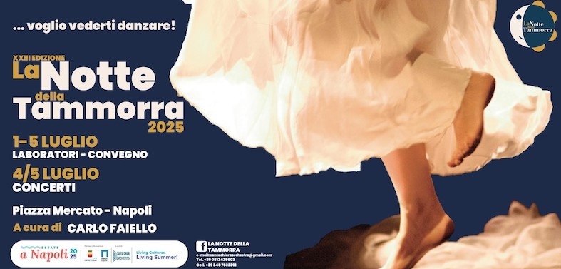 “La Notte della Tammorra” 2025: muziek, dans en populaire traditie keren terug op Piazza Mercato