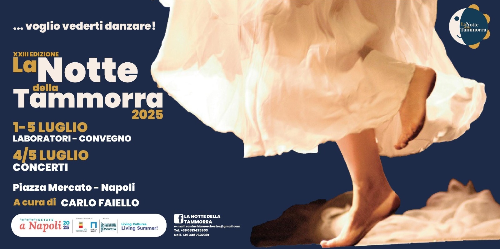 Musik, „La Notte della Tammorra“ ist zurück: das große Volksfest, das Neapel zum Tanzen bringt