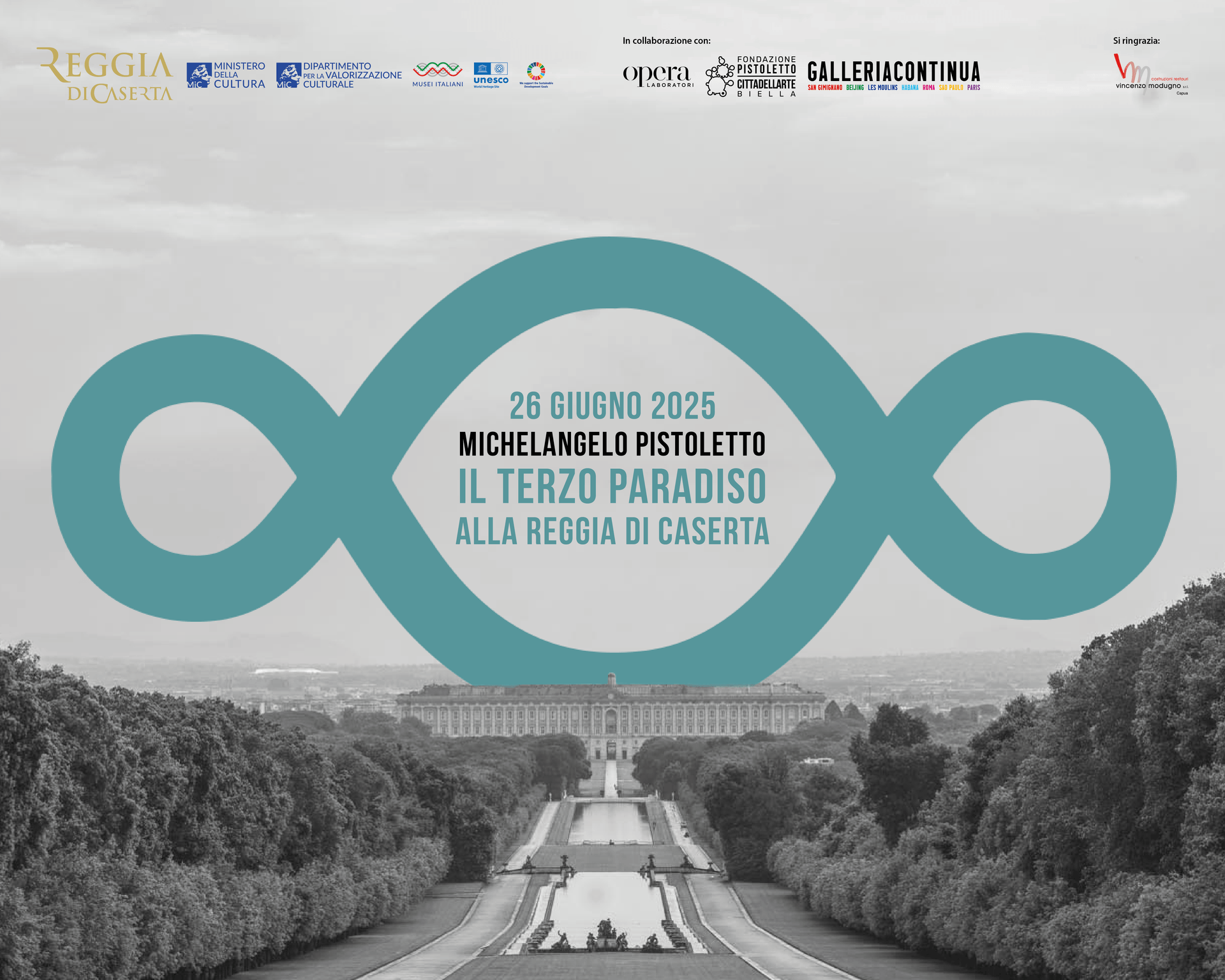 Exposiciones, una instalación de Michelangelo Pistoletto en el Palacio Real de Caserta