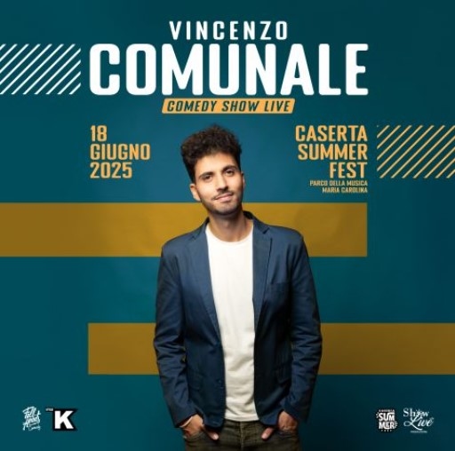 Vincenzo Comunale regresa a Campania: risas aseguradas en el Caserta Summer Fest