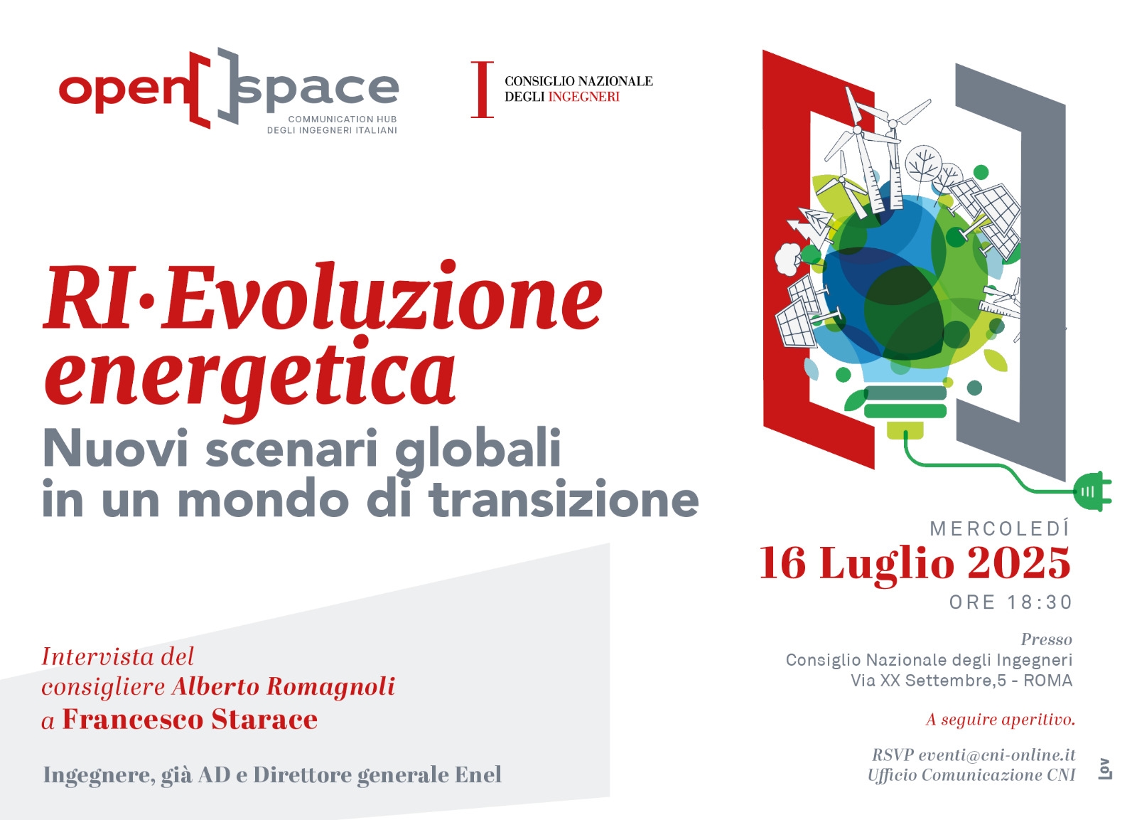 Eco-energie volgens Francesco Starace, de grondlegger van de Italiaanse energietransitie.