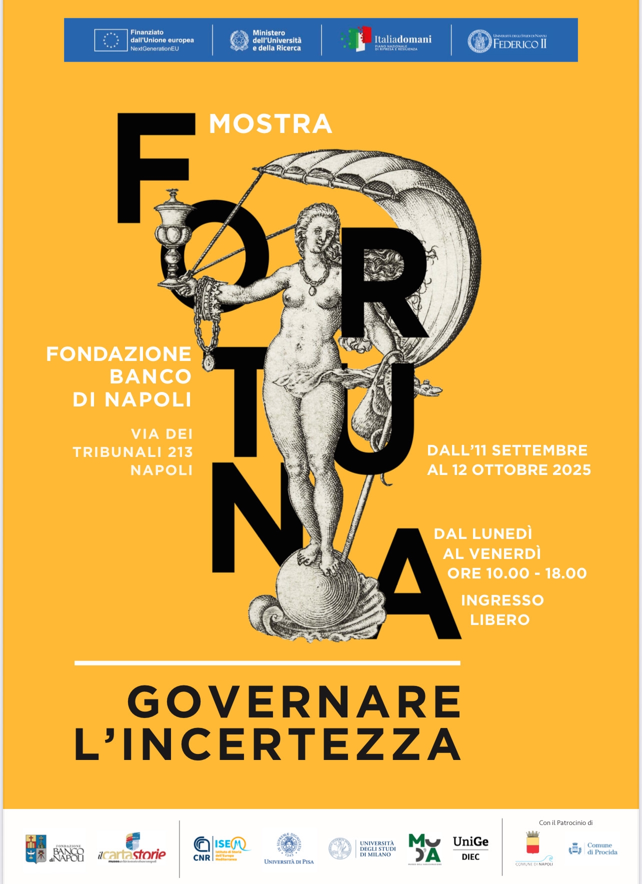 Fortuna, governare l’incertezza: alla Fondazione Banco di Napoli la mostra sull’uomo e l’imprevedibile