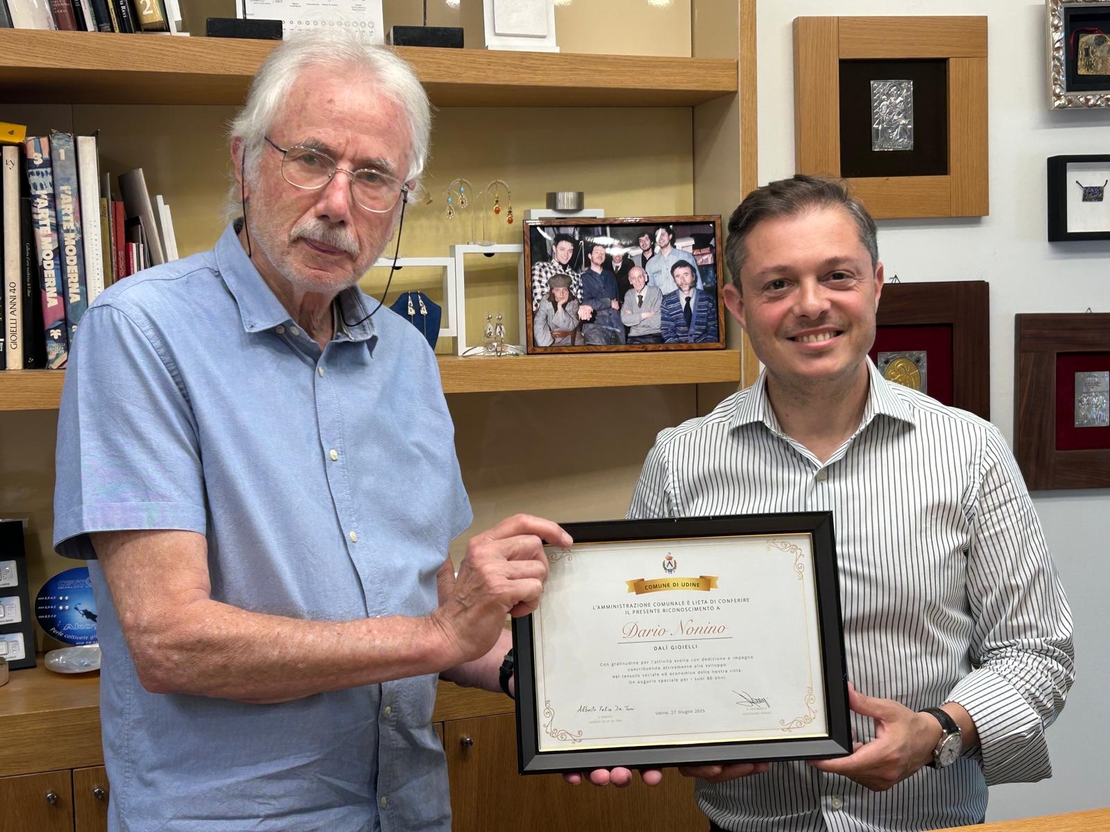 The Municipality of Udine pays homage to master goldsmith Dario Nonino