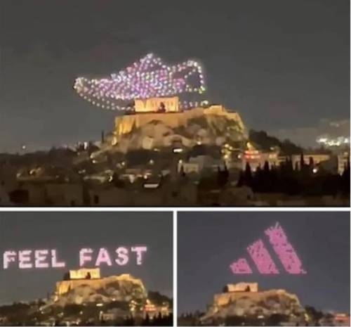 Yunanistan, Adidas'ı Akropolis'e tekme atan ayakkabıyı gösteren reklam nedeniyle dava etti