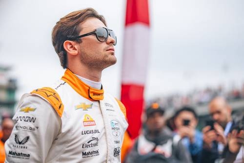 Pato O'Ward, steeg naar de derde plaats in Indianapolis