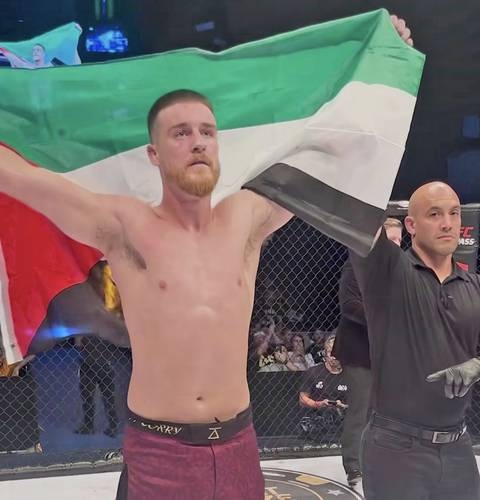 Irischer Wrestler unterstützt Palästina