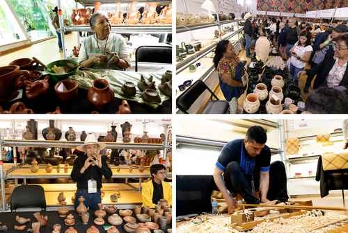 Artisans gathered in Los Pinos resist the invasion of plastic with talent.