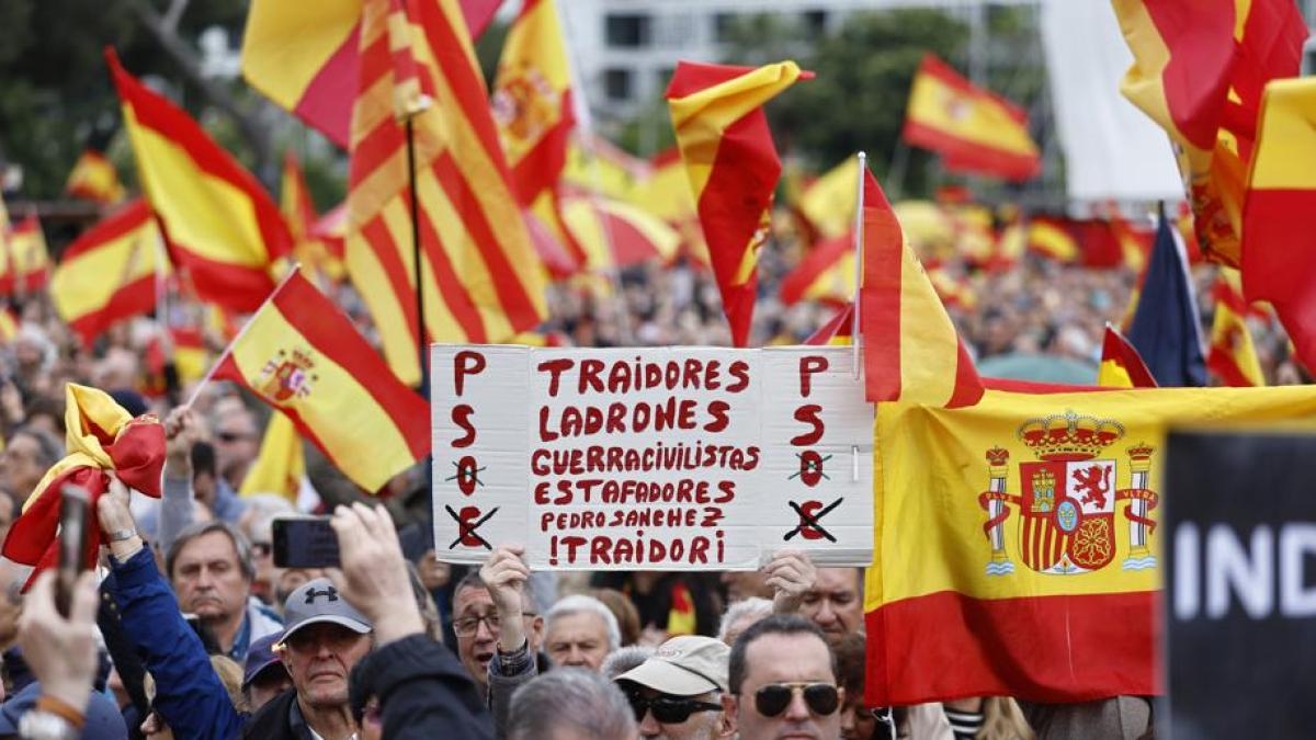 Some 25,000 people demand Sánchez's resignation over the power outage.