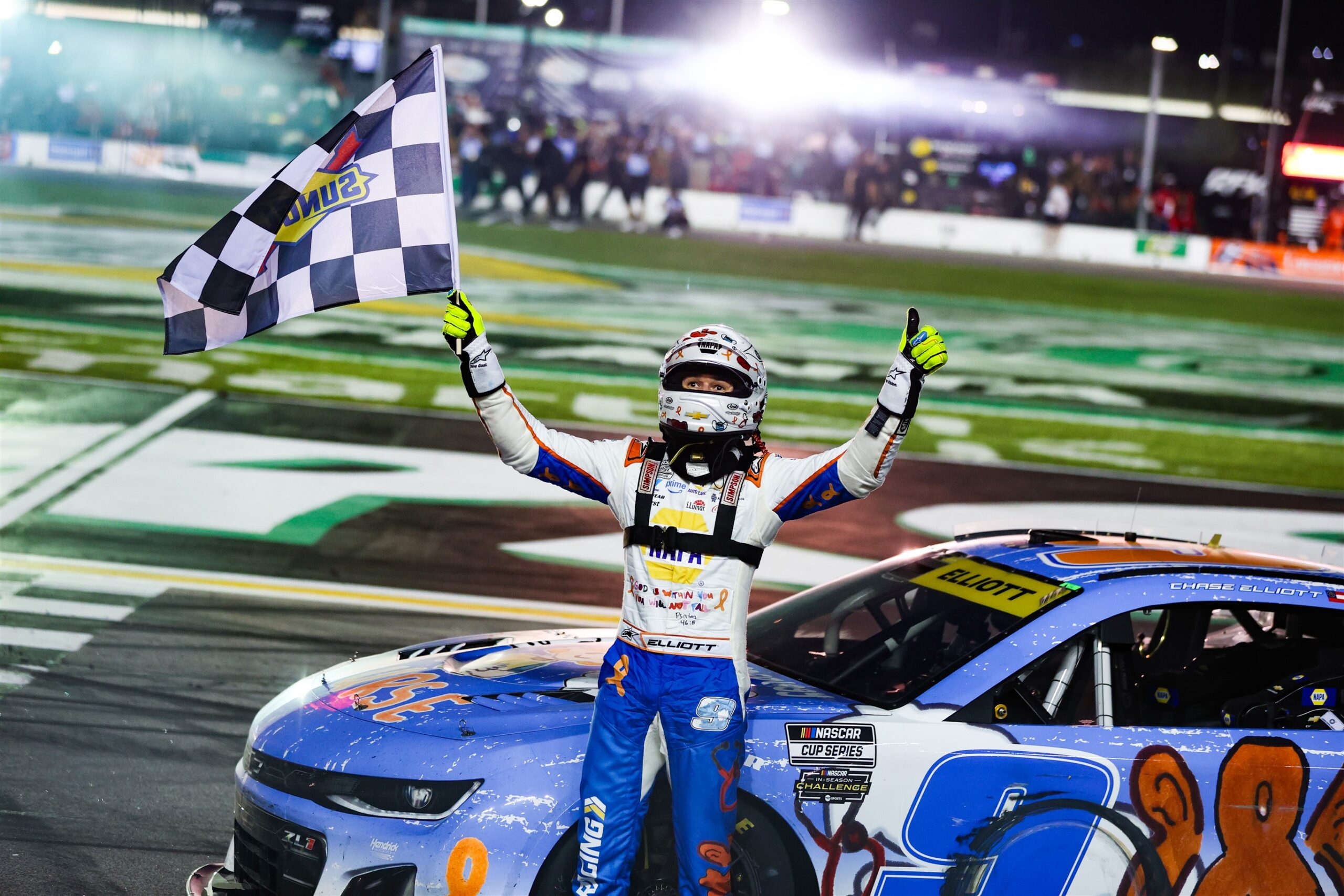 Chase Elliott Grabs First Win of the Season at EchoPark Speedway