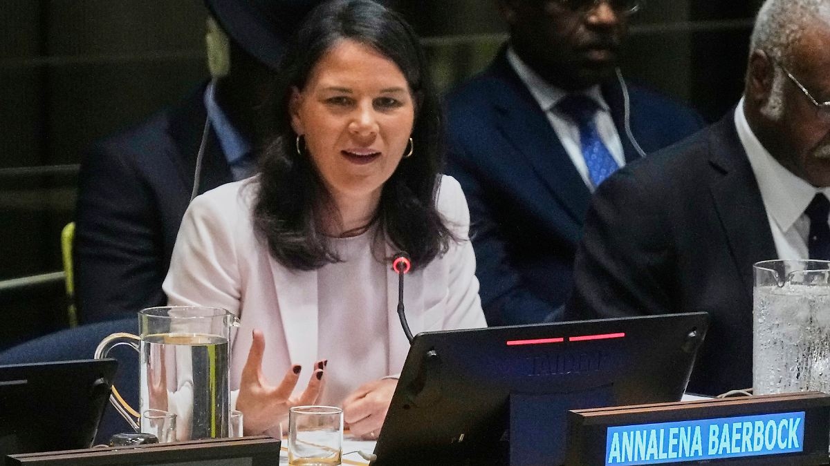 Candidacy speech in New York: Baerbock attacks Russia in first UN appearance