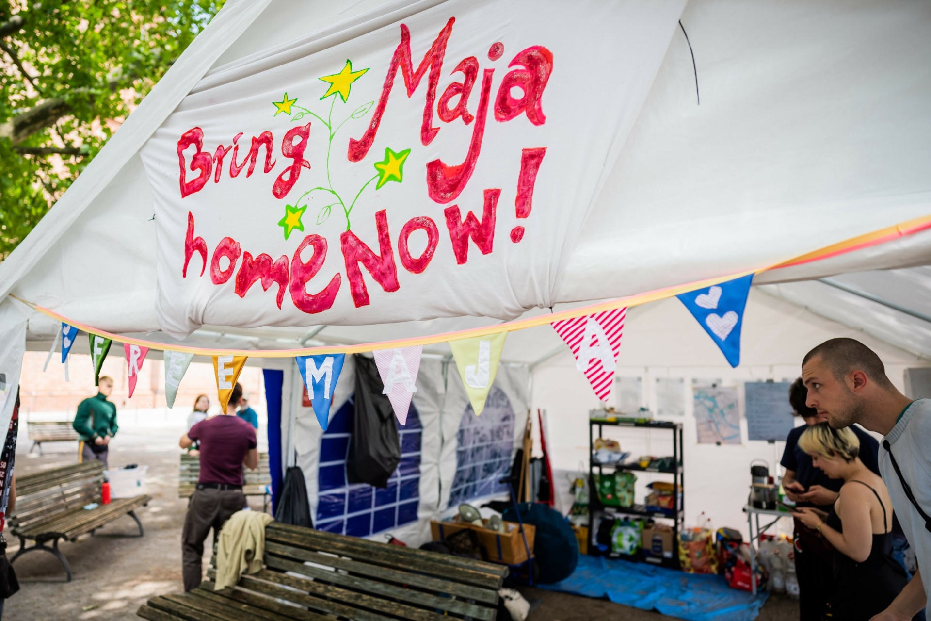 Budapest-Komplex | »Rettet Maja Aktionscamp«: Das Camp endet, der Kampf geht weiter