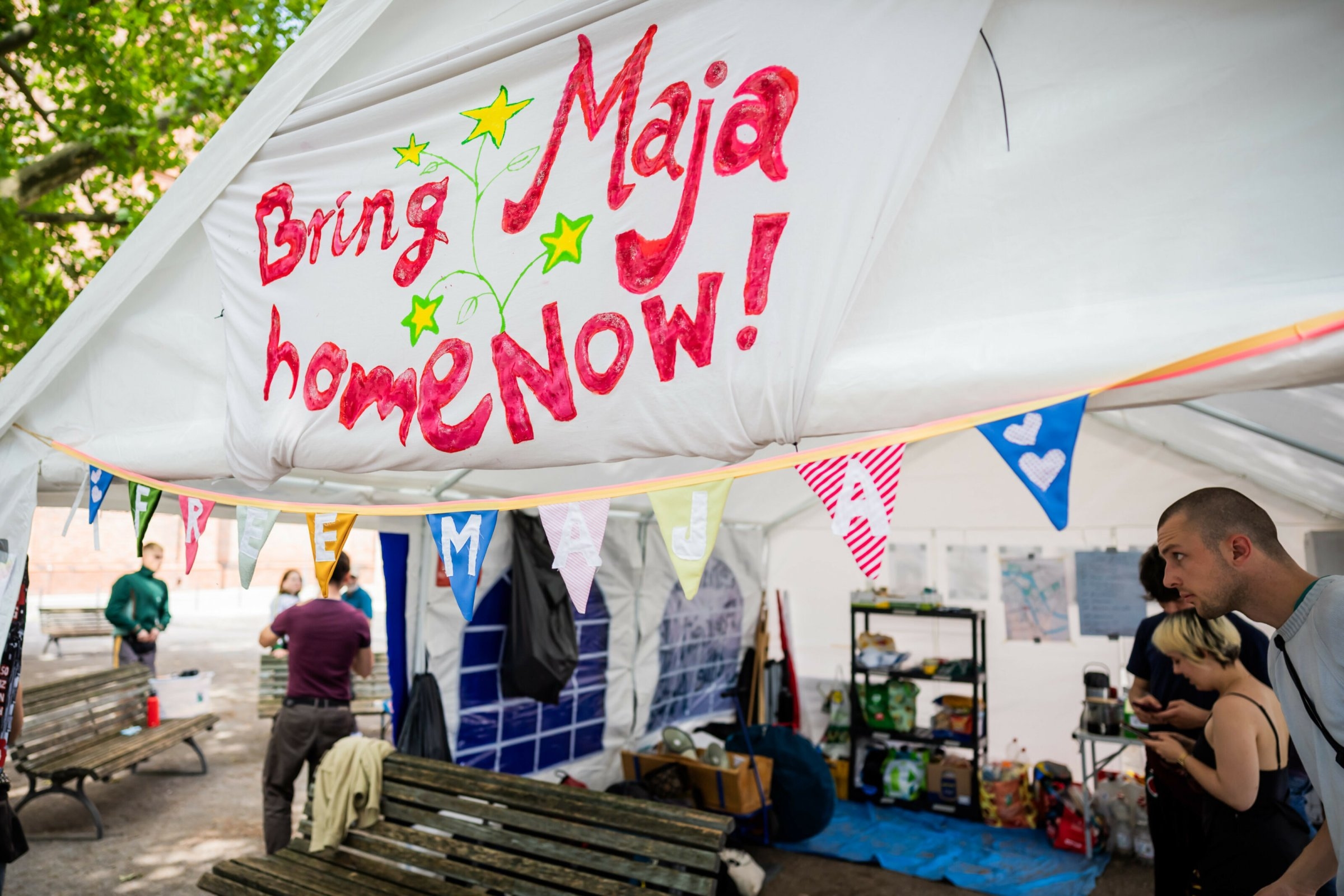 Budapest-Komplex | »Rettet Maja Aktionscamp«: Das Camp endet, der Kampf geht weiter