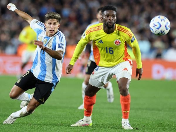Es endete unentschieden: Das Spiel Kolumbien gegen Argentinien endete 1:1.