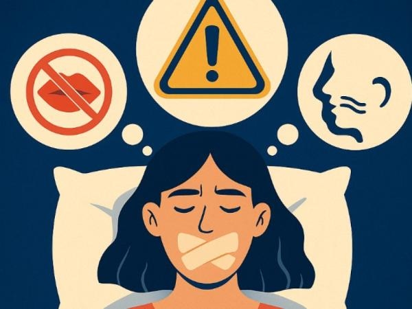 Dormir con cinta en la boca: ¿es bueno o malo para su salud?